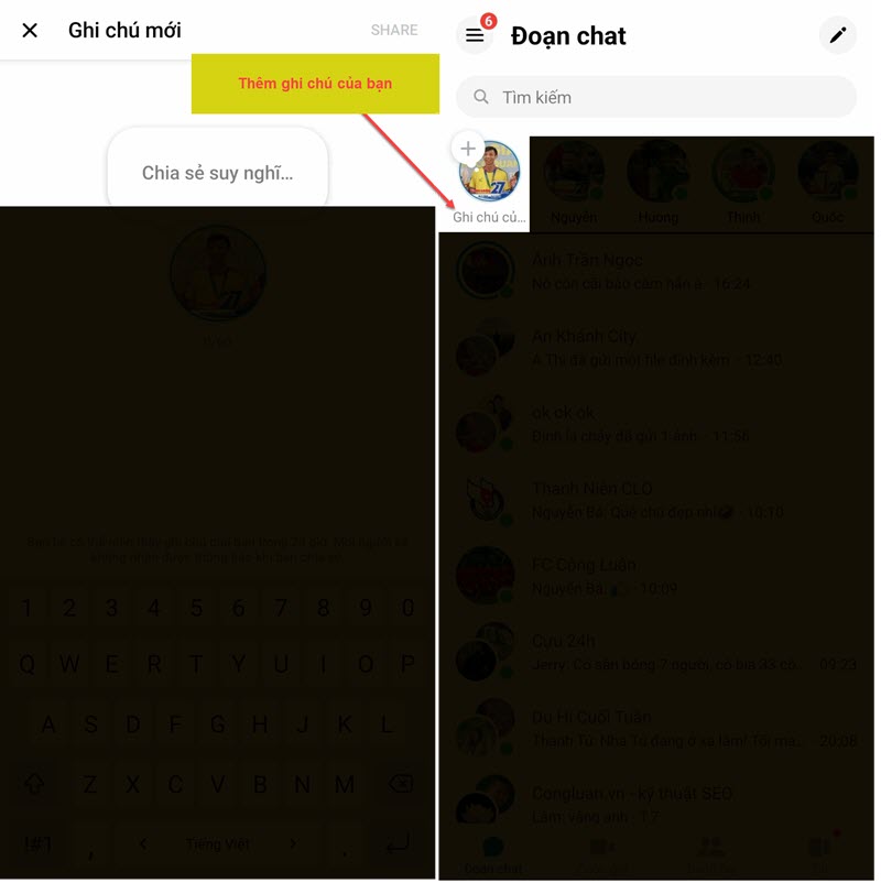 So aktualisieren Sie Gedanken zum neuen Feature-Bild 2 von Messenger