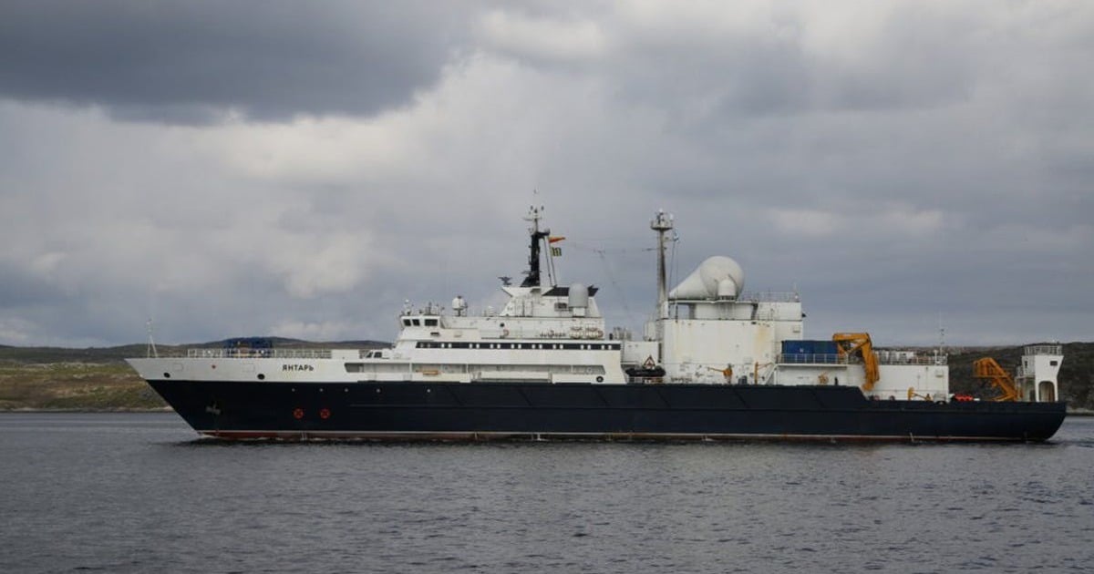 Ireland escorts Russian spy ship away from waters filled with vital pipelines and cables