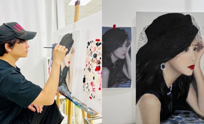 ภาพวาดชิ้นแรกของจีซอง ภาพ: อินสตาแกรม Justin_jisung