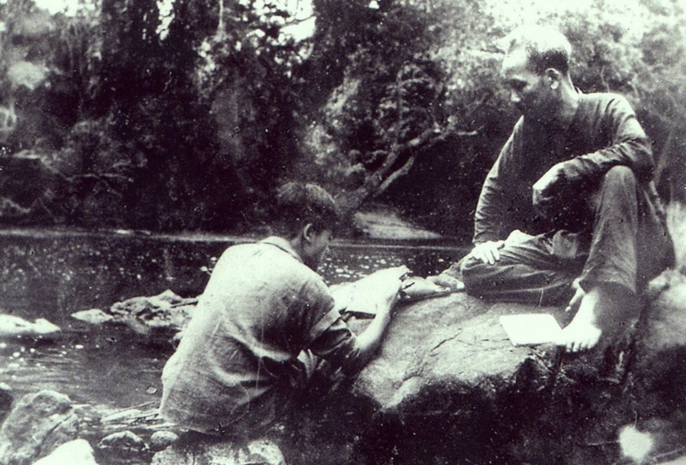 President Ho Chi Minh at Dang Waterfall, Tuyen Quang, 1951. Photo: Document
