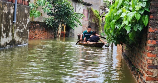 Hanoi still has more than 30,000 people being evacuated due to flooding.