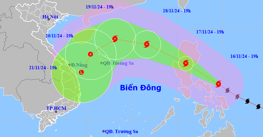 Siêu bão Man-yi hướng vào Biển Đông, khả năng gặp 'bức tường' không khí lạnh