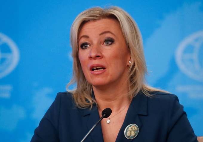 Die Sprecherin des russischen Außenministeriums, Maria Sacharowa, am 14. Januar in Moskau. Foto: Reuters