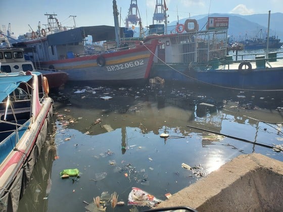 Garbage floods estuaries and fishing ports in Binh Dinh photo 10