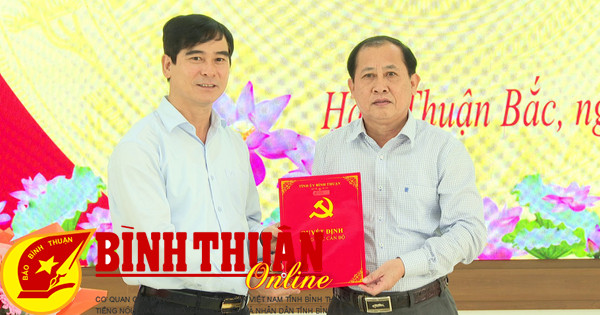 Đồng chí Nguyễn Ngọc Thạch làm Bí thư Huyện ủy Hàm Thuận Bắc