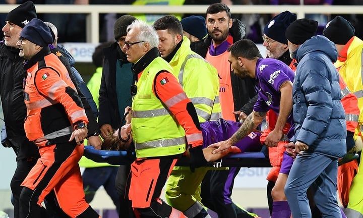 Fiorentina player Bove had an accident during the match. (Photo: Reuters)