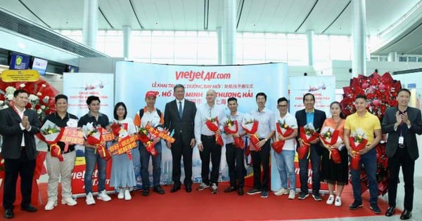 Vietjet vừa khai trương đường bay thẳng giữa Thượng Hải và TP.HCM