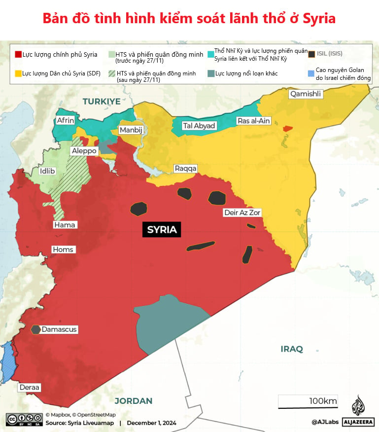 map of civil war divided into south flying car in syria picture 1