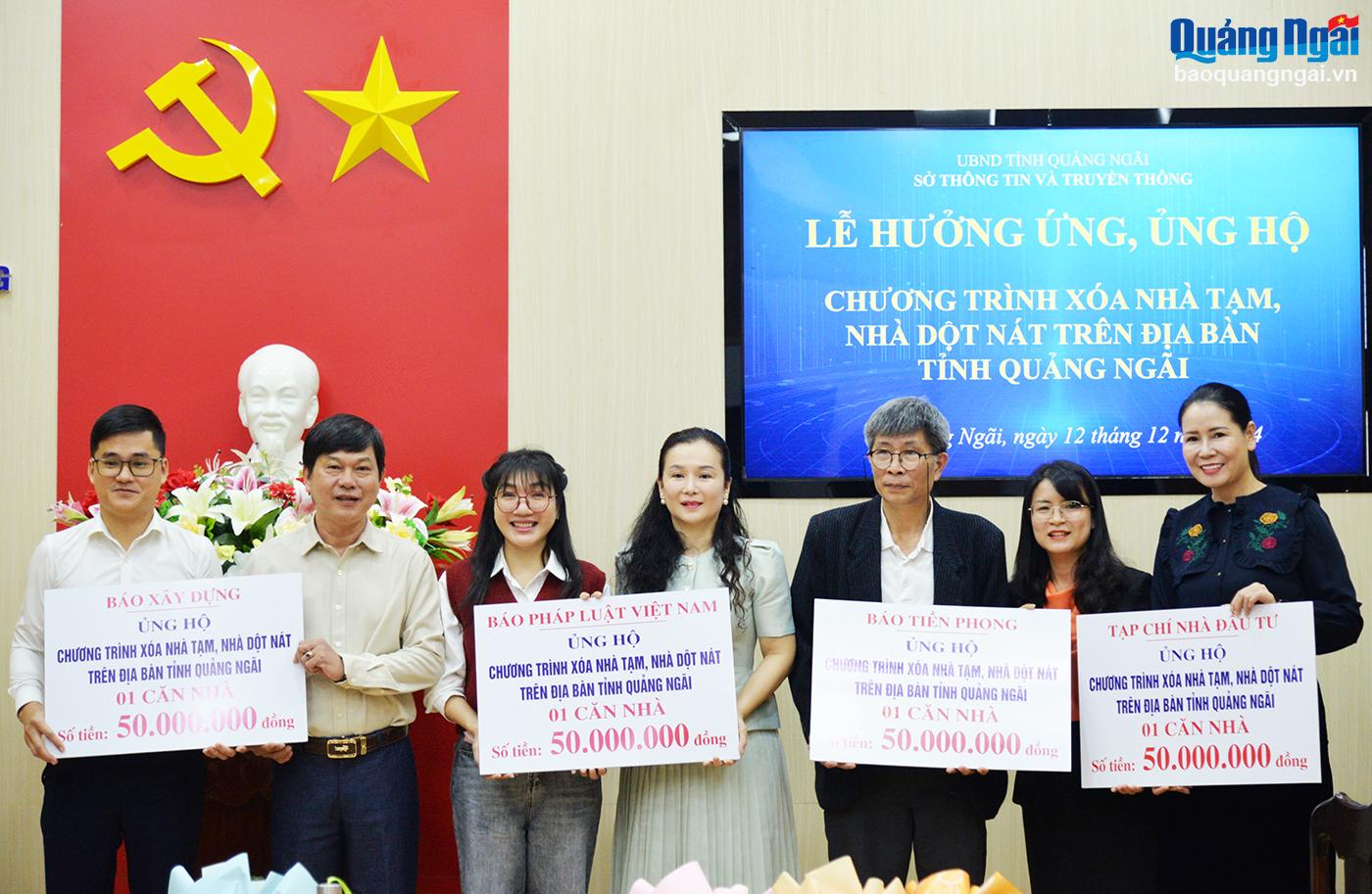 cac co quan bao chi chung tay ho tro chuong trinh xoa nha dot nat tinh quang ngai hinh 1