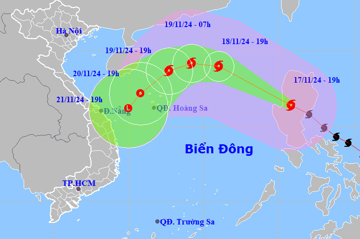 台風マンイーは2段階低下し、9号として東海に移動しようとしている