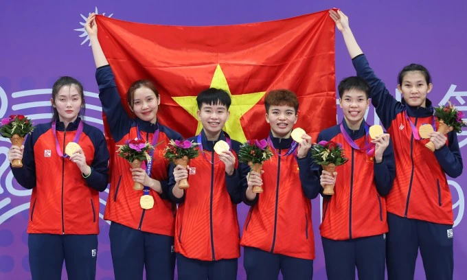 Bảng tổng sắp huy chương ASIAD 19 ngày 5/10: Việt Nam thăng hạng, Thái Lan đứng yên   - Ảnh 1.