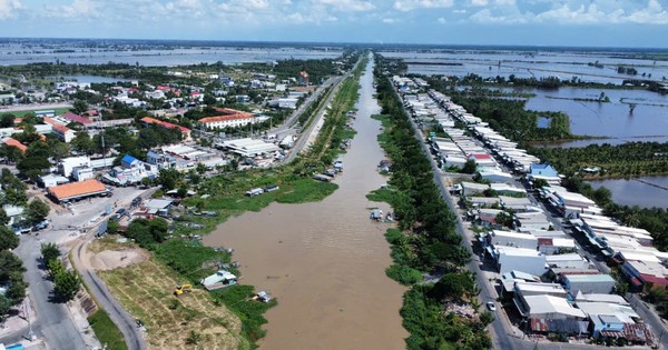 Les inondations en amont de Long An sont plus élevées que le pic de 2023