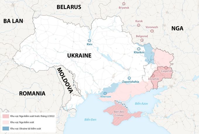 Vị trí Zaporizhzhia. Đồ họa: Washington Post