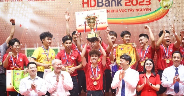 Dalat University won the 2023 HDBank Tay Nguyen Student Futsal Tournament