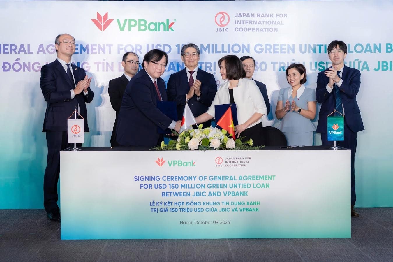 VPBank recibe un límite de crédito de 150 millones de dólares del JBIC para financiar un proyecto de energía limpia