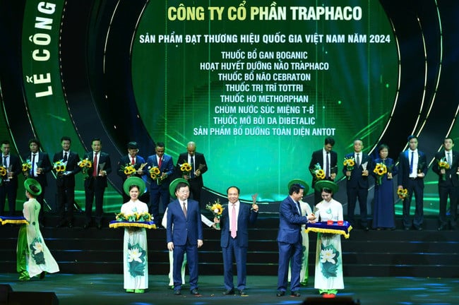 Traphaco vinh dự đón nhận danh hiệu Thương Hiệu Quốc Gia Việt Nam 2024 cho 8 thương hiệu sản phẩm