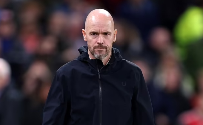 Trainer ten Hag verließ Old Trafford nach dem Galatasaray-Spiel nachdenklich. Foto: AFP