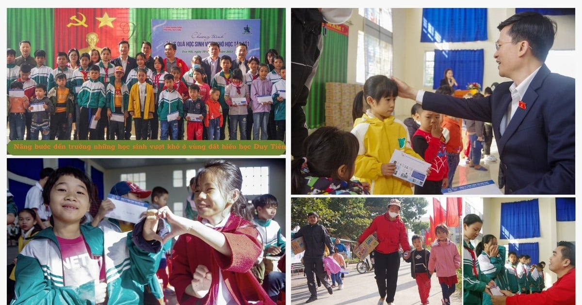 Ayudando a los estudiantes a superar las dificultades en la tierra estudiosa de Duy Tien para ir a la escuela