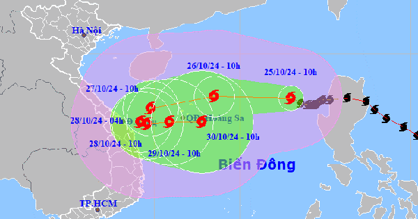 Sehr raue See, Reaktion auf breite und starke Sturmzirkulation, die heftige Regenfälle verursacht