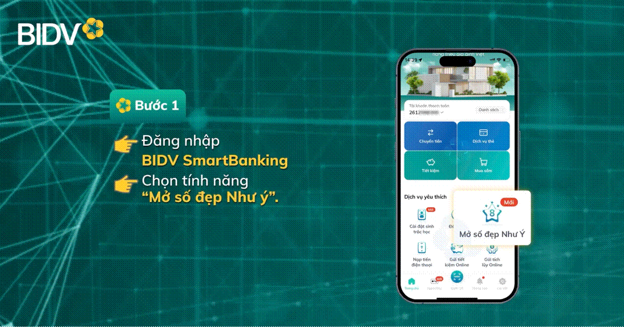 BIDV joins the "Spiritual Association" with new features on BIDV SmartBanking application