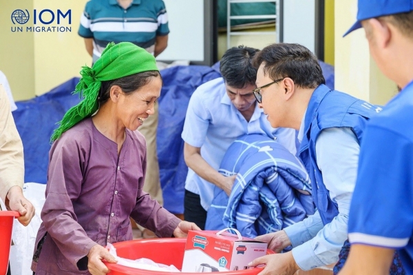 Japan stellt IOM und UNICEF in Vietnam 2 Millionen US-Dollar Soforthilfe zur Verfügung, um die Folgen des Taifuns Yagi zu überwinden