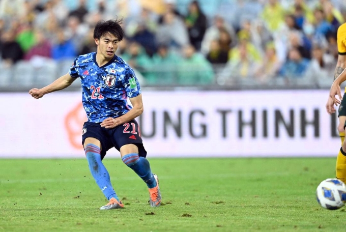 Japan still included Kaoru Mitoma in the 2023 Asian Cup despite his injury. Photo: Reuters