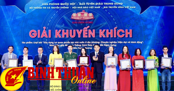 El periodista del periódico Binh Thuan gana el premio Dien Hong