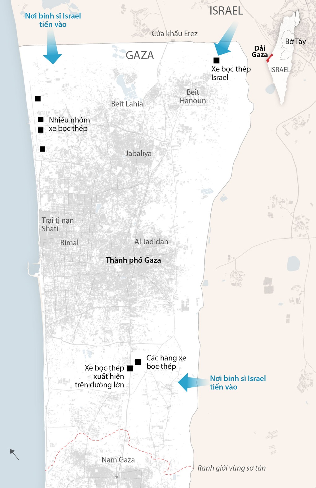Israel nói giao tranh ác liệt với Hamas, có thể muốn cắt đôi Dải Gaza - 2
