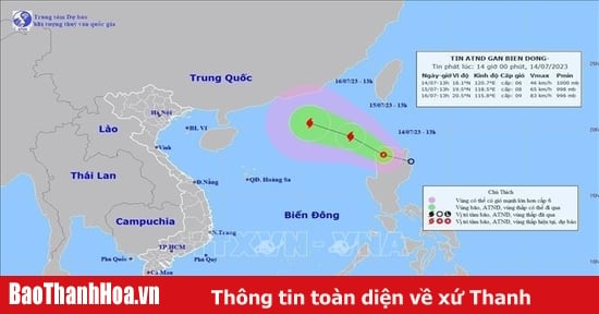 Áp thấp nhiệt đới sẽ đi vào Biển Đông