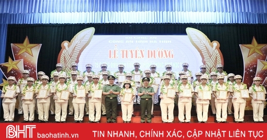 Công an Hà Tĩnh tuyên dương 75 điển hình học và làm theo Bác