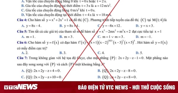 Giả mạo Bộ GD&ĐT công bố đề tham khảo thi tốt nghiệp THPT 2025