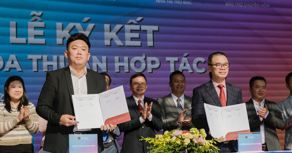 Hanoi University signed a cooperation agreement with UpGrad Company