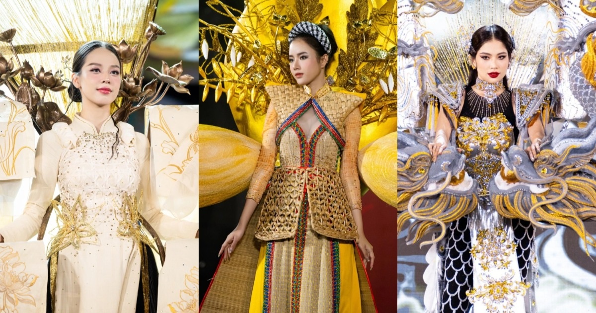 10 impresionantes trajes nacionales en Miss Grand Vietnam, Le Nam brilla