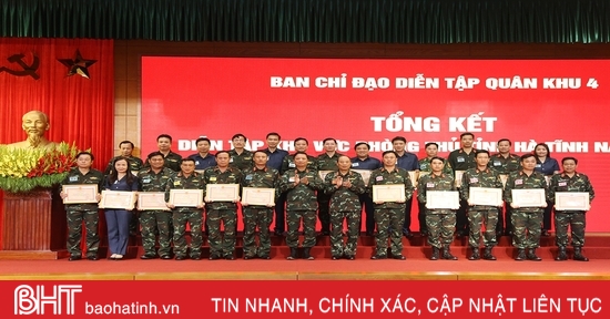 Hà Tĩnh hoàn thành xuất sắc nhiệm vụ diễn tập khu vực phòng thủ tỉnh năm 2023