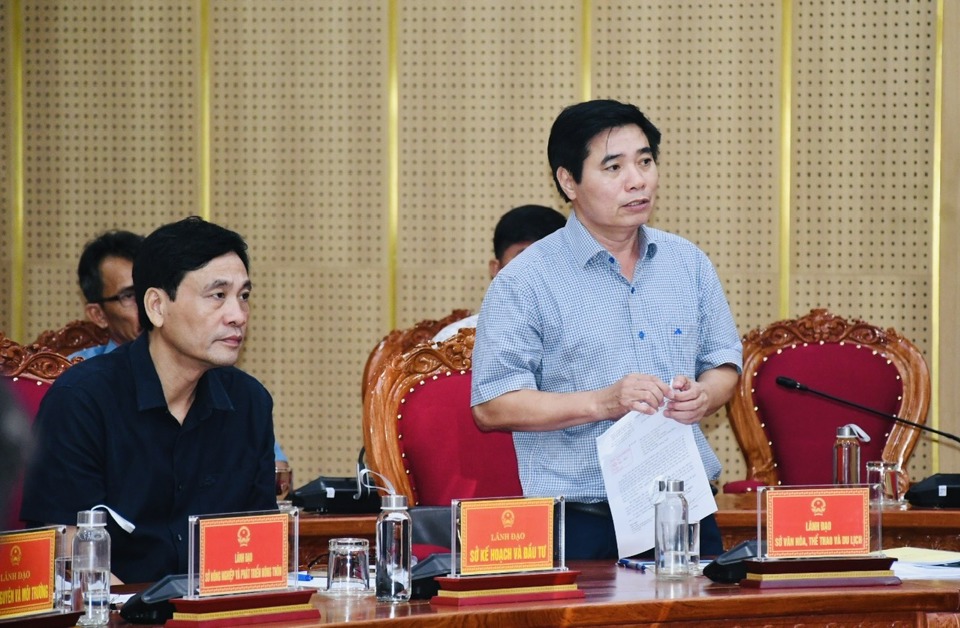 Director of Department of Culture, Sports and Tourism of Quang Ngai province Nguyen Tien Dung.