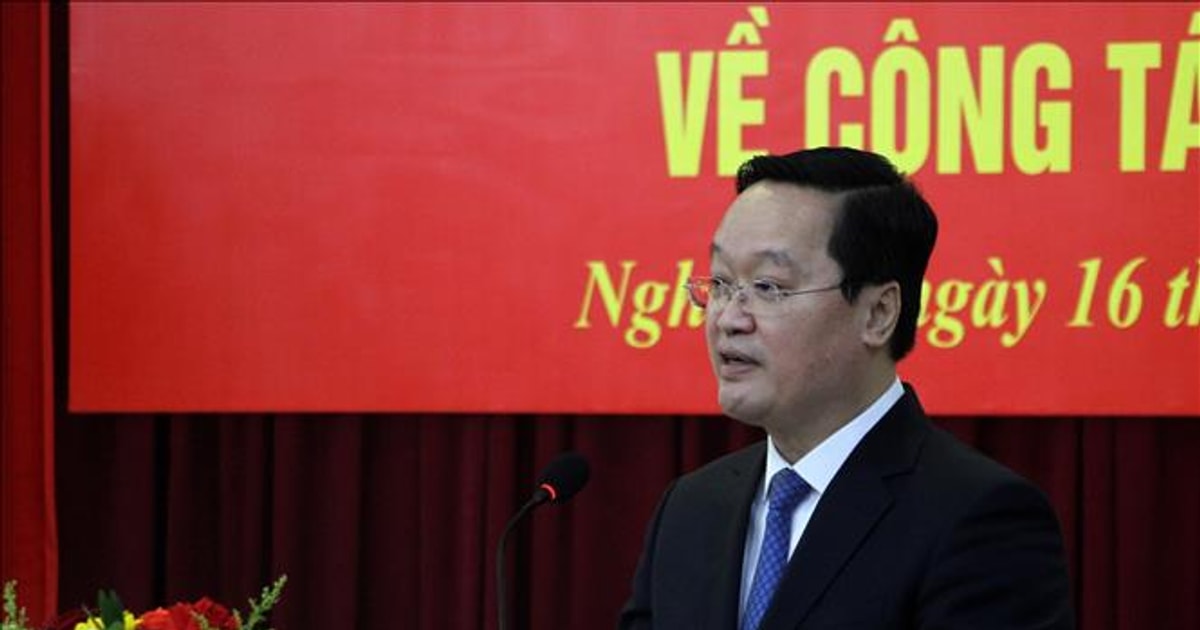 Approbation de M. Nguyen Duc Trung pour occuper le poste de secrétaire du Comité provincial du Parti de Nghe An