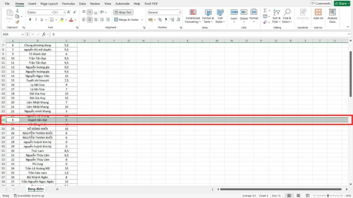 Cách di chuyển cột trong Excel nhanh chóng và tiện lợi