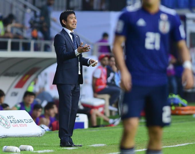 HLV Hajime Moriyasu dẫn dắt Nhật Bản giành á quân Asian Cup 2019. Ảnh: Hiếu Lương