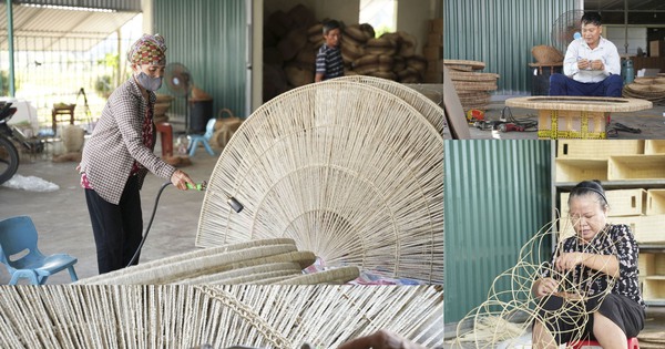 Bamboo and rattan cooperative in Thai Binh is bustling with export of goods during Tet holiday