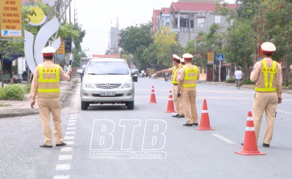 Hưng Hà: Gần 200 trường hợp vi phạm nồng độ cồn