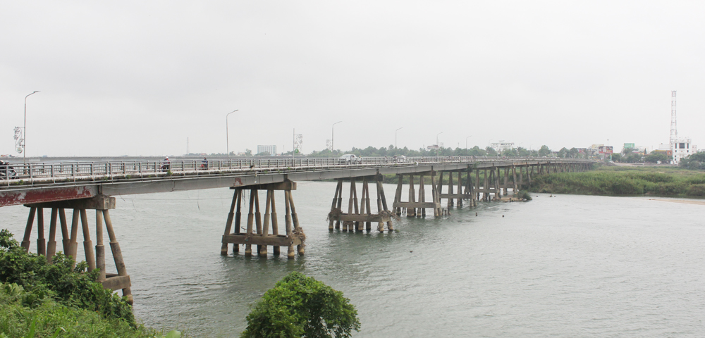 Tra Khuc 1 Bridge used to be located on National Highway 1A. Photo: Cam Thu