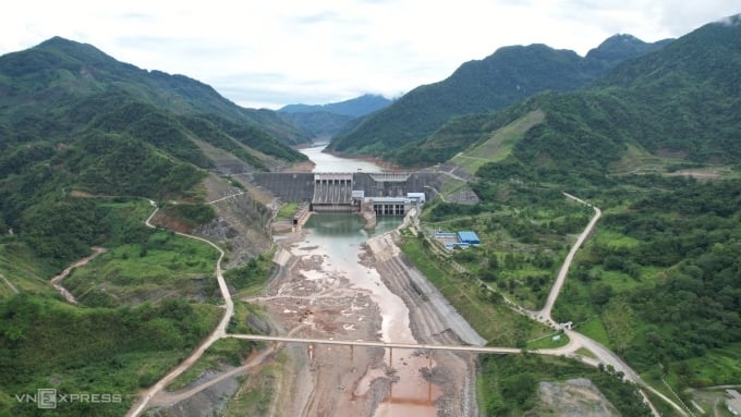 Lai Chau Hydropower Plant stopped operating on June 9. Photo: Ngoc Thanh