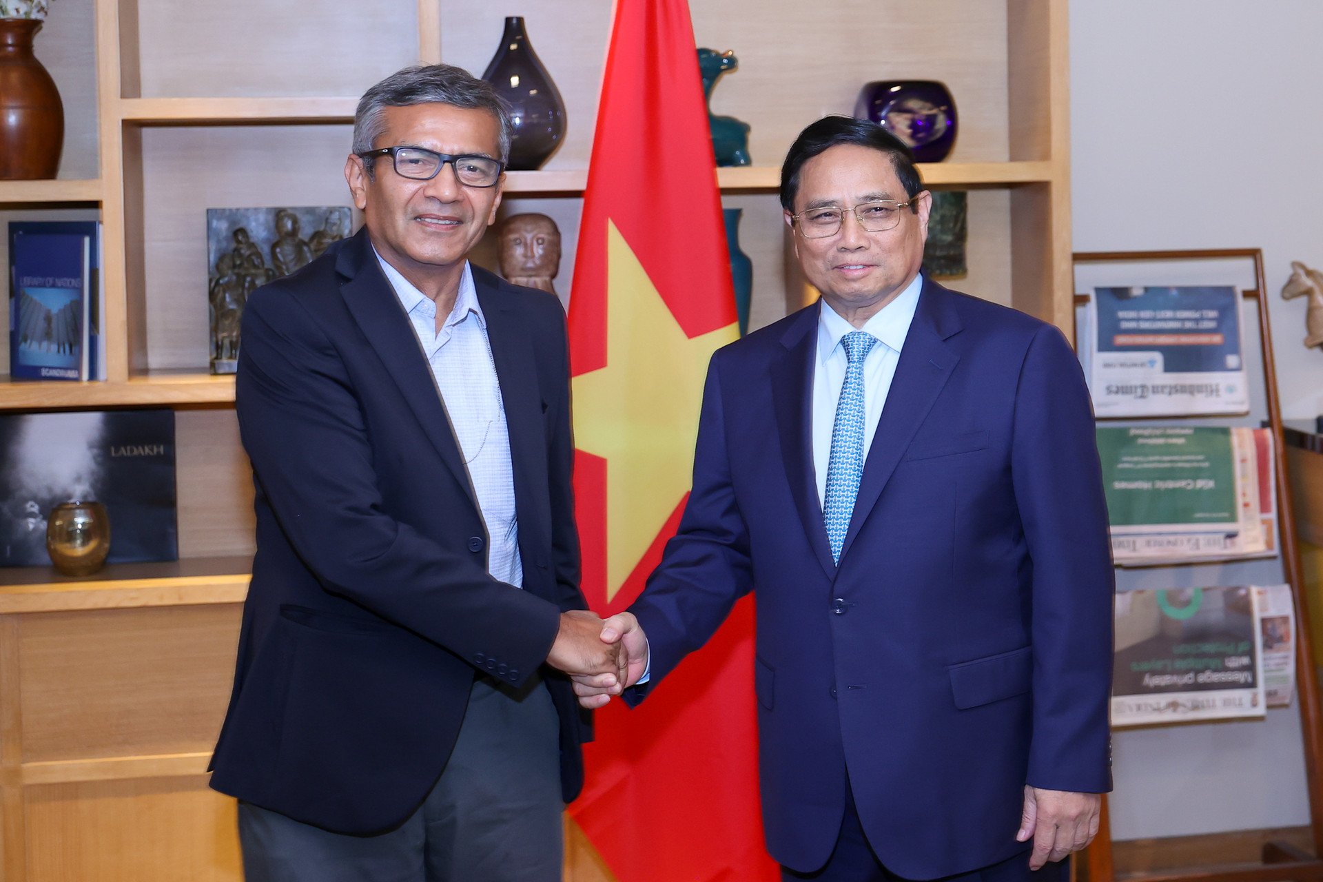 Thủ tướng tiếp các tập đoàn công nghiệp, dầu khí, công nghệ hàng đầu Ấn Độ- Ảnh 1.