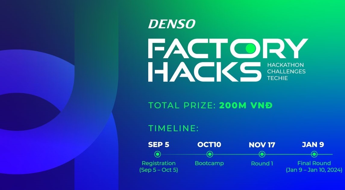 إطلاق مسابقة DENSO Factory Hacks التكنولوجية بقيمة إجمالية تبلغ 200 مليون دونج