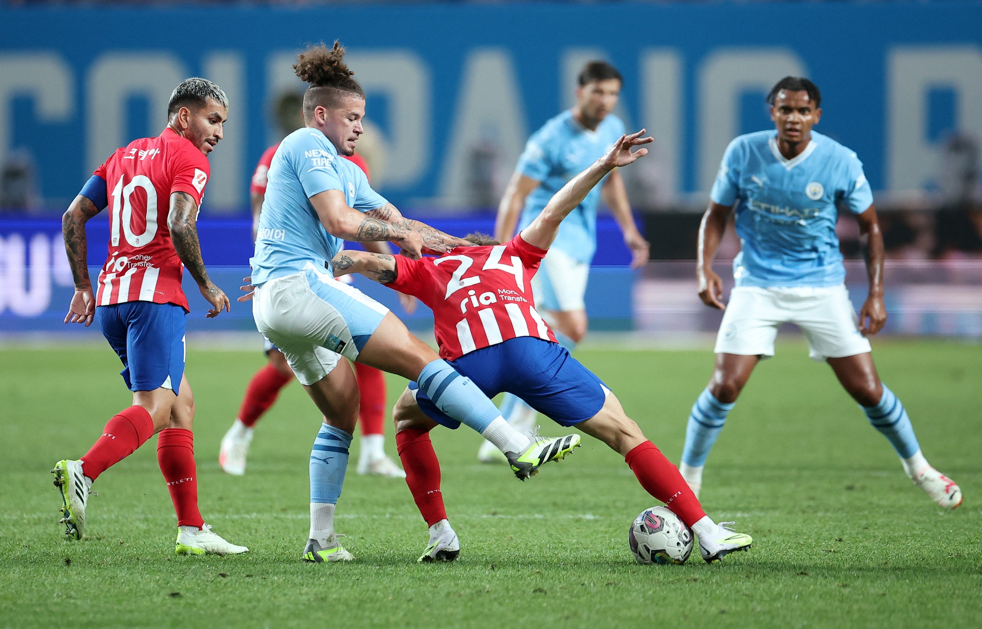 Erling Haaland tắt tiếng, Man City thất bại trước Atletico Madrid ở Seoul - Ảnh 2.