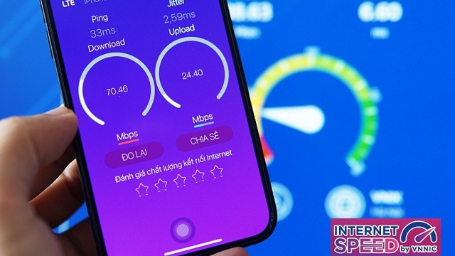 Tốc độ Internet di động tại Việt Nam tăng 1,4 lần