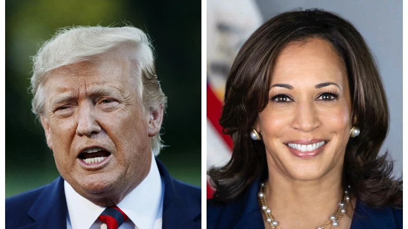 Republican candidate Donald Trump and Democratic candidate Kamala Harris. (Photo: Xinhua)