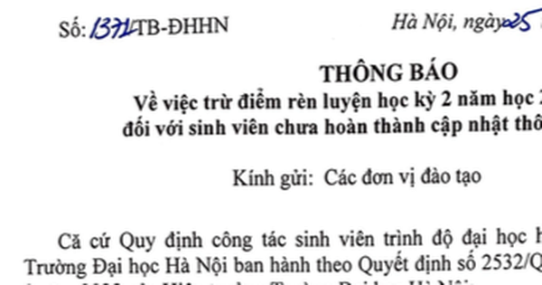 Nhiều sinh viên bị trừ điểm rèn luyện vì đăng ký giấy tờ nhưng không đến nhận