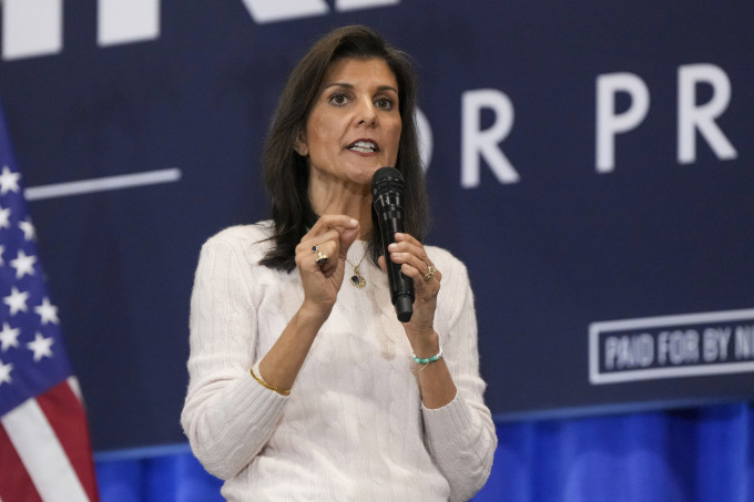 Nikki Haley s'exprime à Greer, en Caroline du Sud, le 19 février. Photo : AP