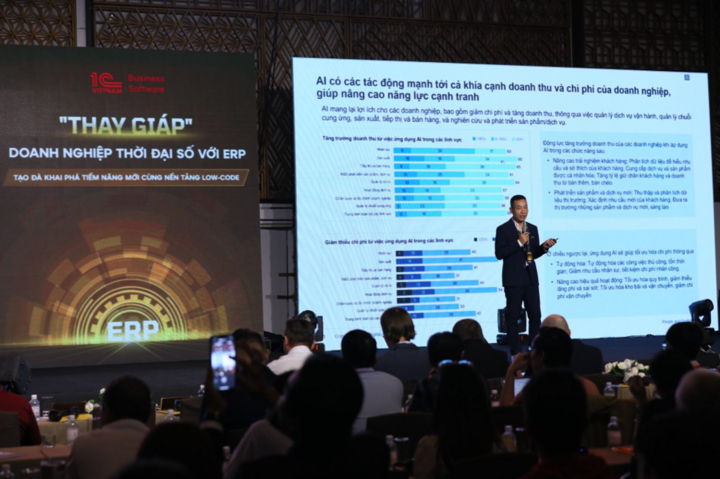 លោក Vuong Quan Ngoc, CSO & Partner Strategy Director of FPT Digital បាន​ចែករំលែក ព្រឹត្ដិការណ៍។